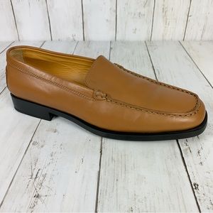 Tod’s Womens Driving Loafers Size 9.5 39.5 Tan Brown Leather Italian Moccasins